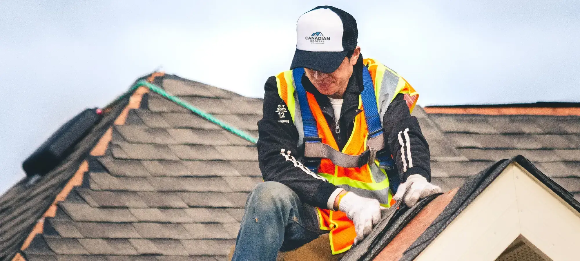 Professional shingle roof installation in Canada